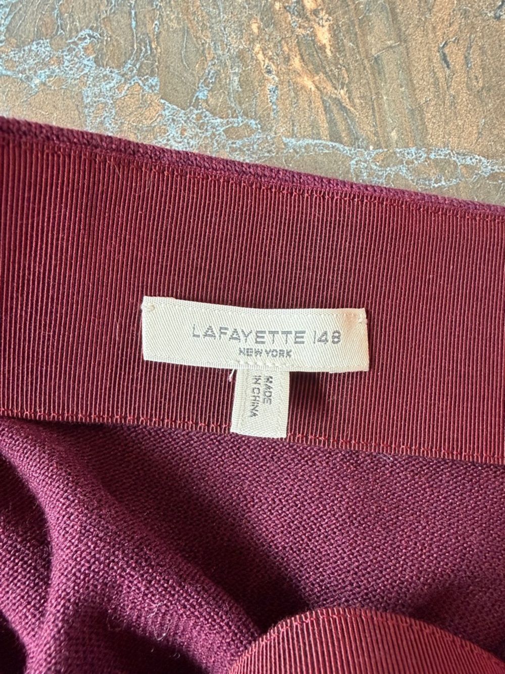 LAFAYETTE 148 NEW YORK Cotton-Silk Knit Asymmetrical Draped A-Line Midi Skirt - Picture 11 of 12